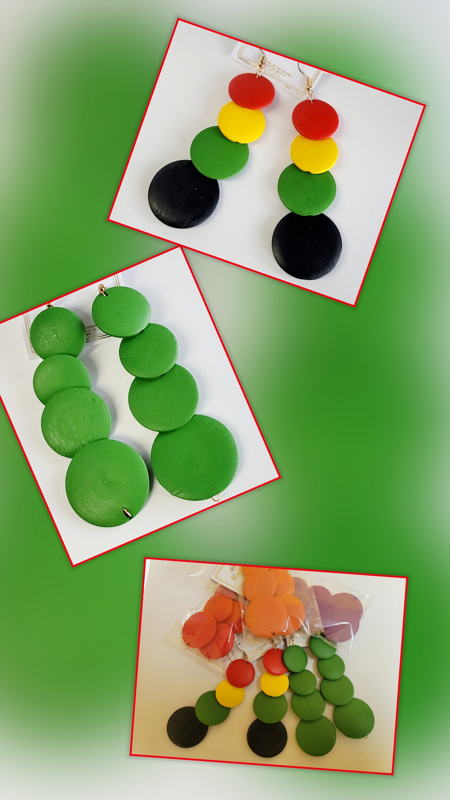 Wood Fashion Earrings