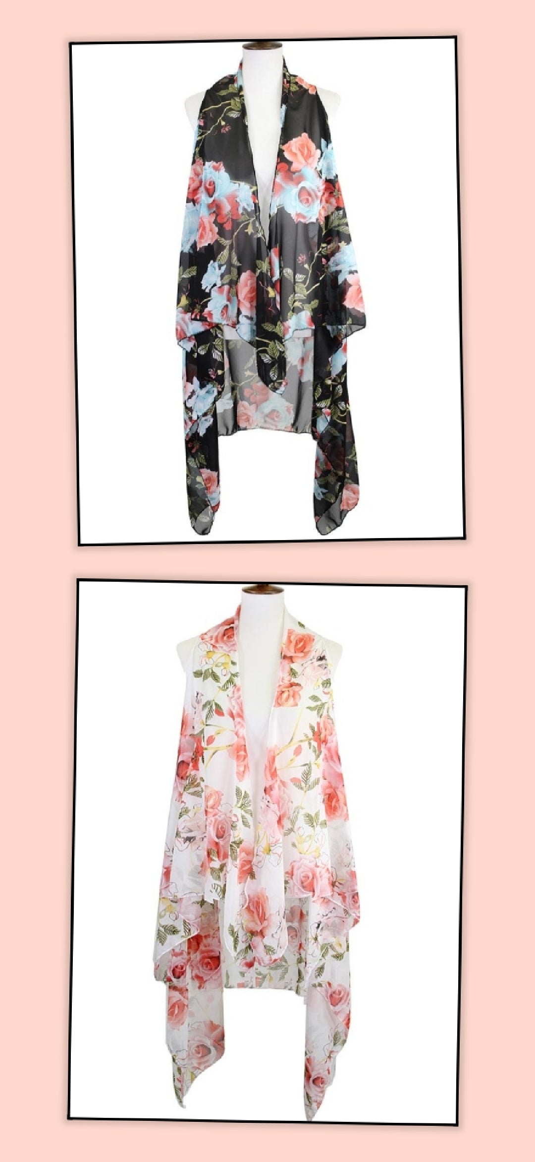 Diva Floral Poncho