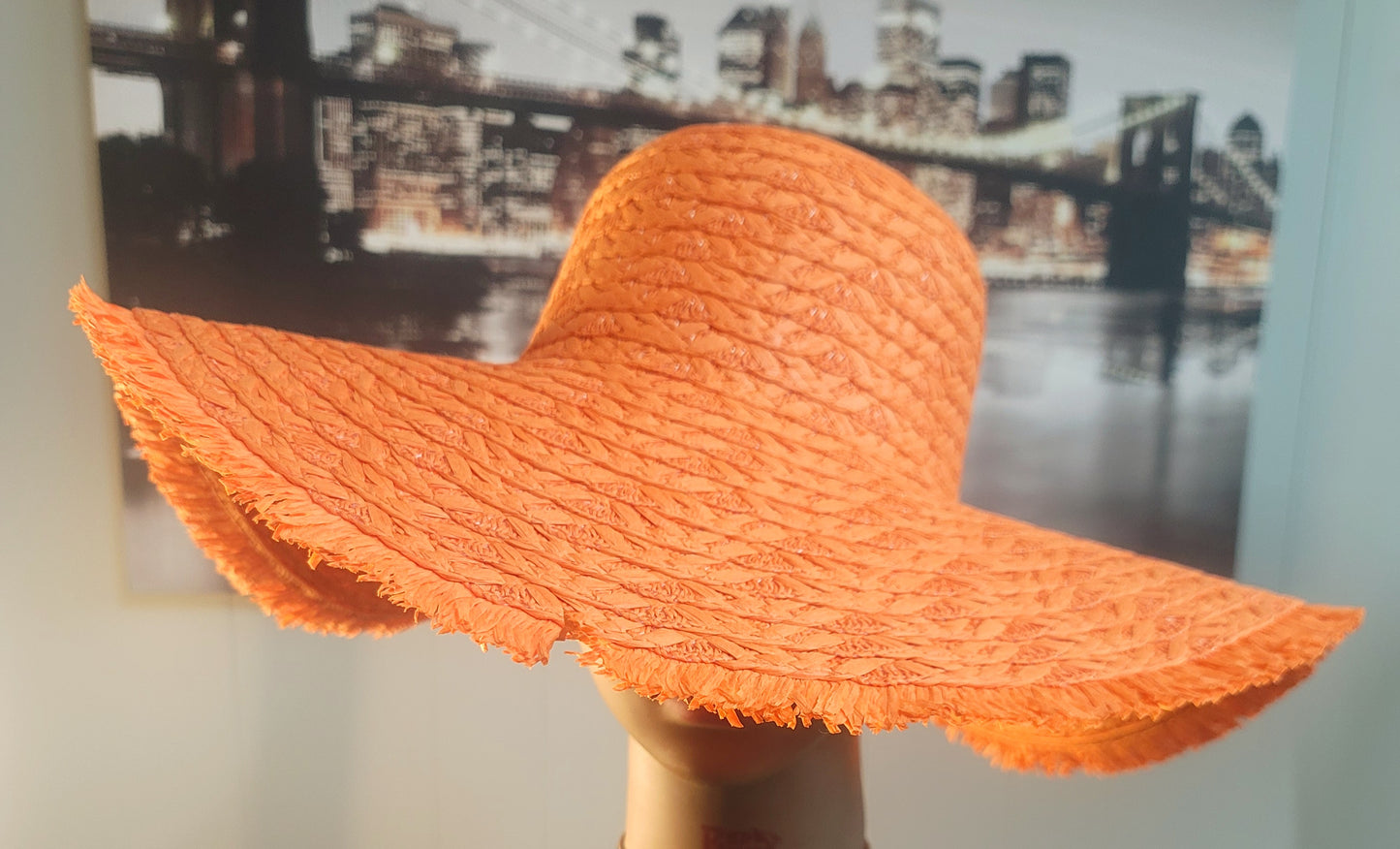 Straw Frilled Summer Hats