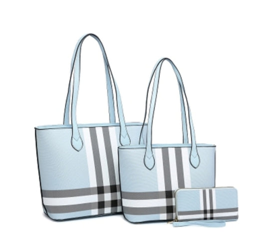 Berry Chex 3 Piece Tote Set