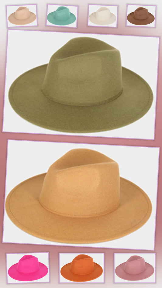 Solid Fedora Top Hats